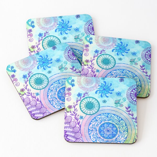 Item preview, Pastel Mandala Watercolor Creation designed and sold by Maria Hajj.