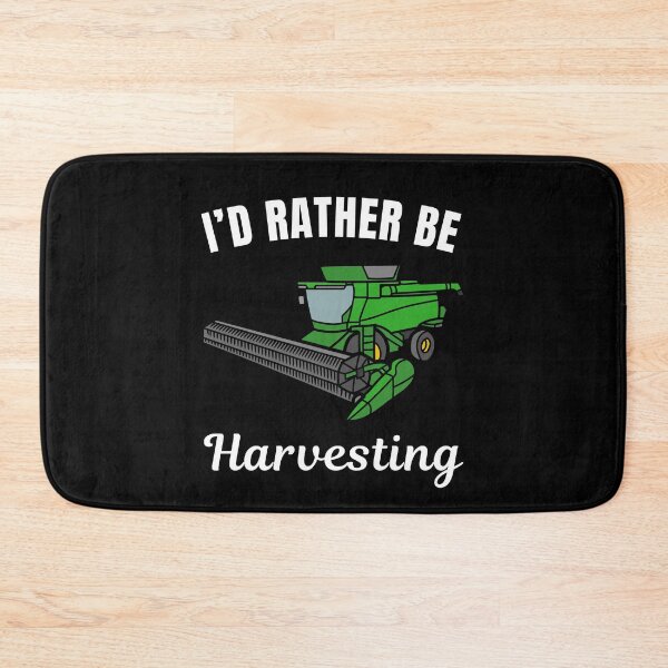 Item preview, I'd rather be harvesting, funny farmer life saying designed and sold by NBSStore.