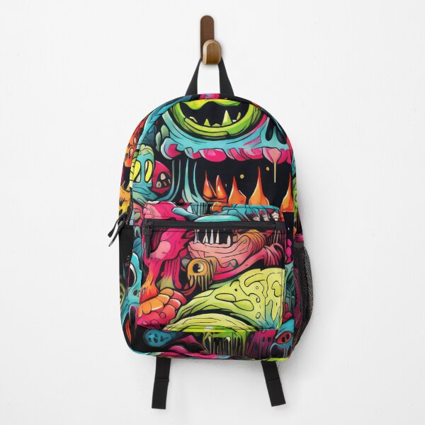 Artikelvorschau, Puppet Bad Trip, Creature Designs, Acid Smile, Psychedelic Fashion, Acid Puppet, Trippy Styles, Lustiges Monster entworfen und verkauft von psytrancedesign.