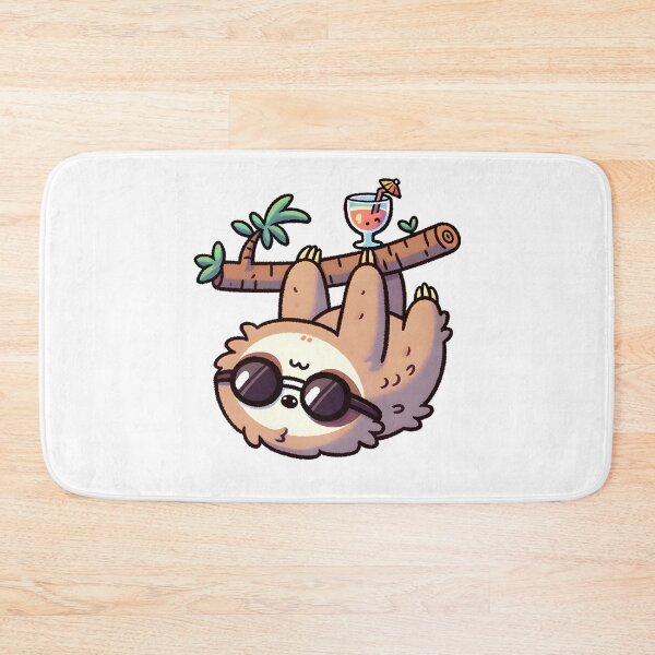 Item preview, Sloth Chillin' with Tropical Drink designed and sold by UmbrellaStudio1.