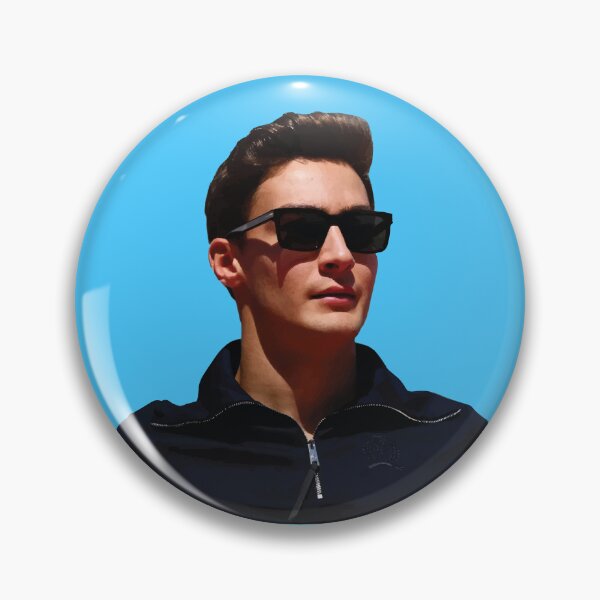 Item preview,  George F1 Driver smiling with Sunglasses Lewis Hamilton's Teammate designed and sold by FormulaGTee1.