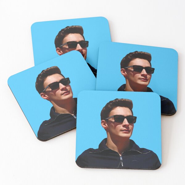 Item preview,  George F1 Driver smiling with Sunglasses Lewis Hamilton's Teammate designed and sold by FormulaGTee1.