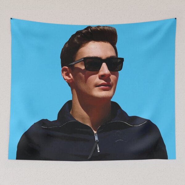Item preview,  George F1 Driver smiling with Sunglasses Lewis Hamilton's Teammate designed and sold by FormulaGTee1.