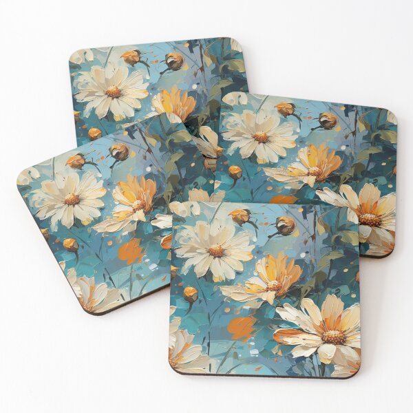 Item preview, Gerbera Tile 02: Radiating Sunshine Smiles in Green-Cladded Sunbeam Fields of Joy designed and sold by TheBrainArt.