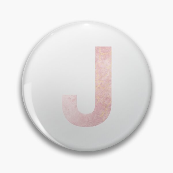 Item preview, Initial J with pink marble effect designed and sold by alessiazoe.