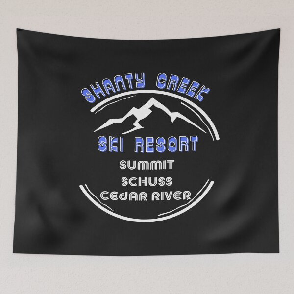 Item preview,  Shanty Creek Resort, Michigan. White text. Gift Ideas For The Ski Enthusiast. designed and sold by LindaLG.