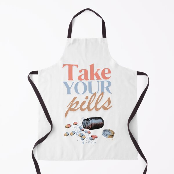 Item preview, Take Your pills, medical symbols for doctors, medical students and healthcare workers, vibrant watercolor designed and sold by Drawmecute.