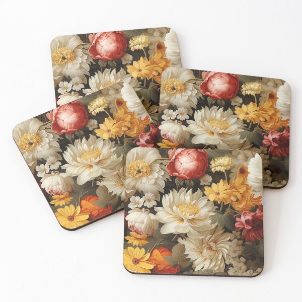 Item preview, Gerbera Tile 04: Radiating Sunshine Smiles in Green-Cladded Sunbeam Fields of Joy designed and sold by TheBrainArt.