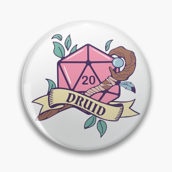 Artikelvorschau, DnD Druide D20 entworfen und verkauft von sunburstrpg.