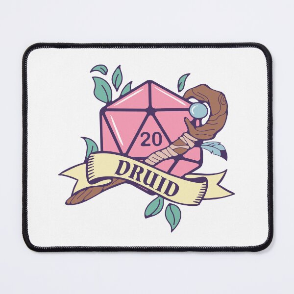 Item preview, DnD Druid D20 designed and sold by sunburstrpg.