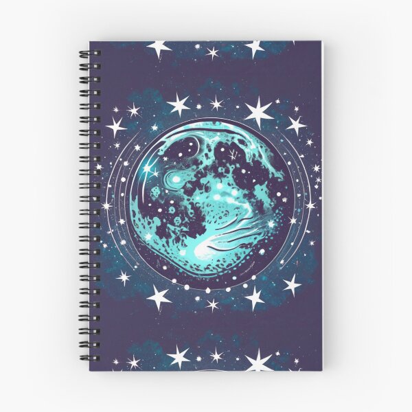Item preview, moonchild Cancer zodiac blue moon pattern designed and sold by CosmoShopBG.