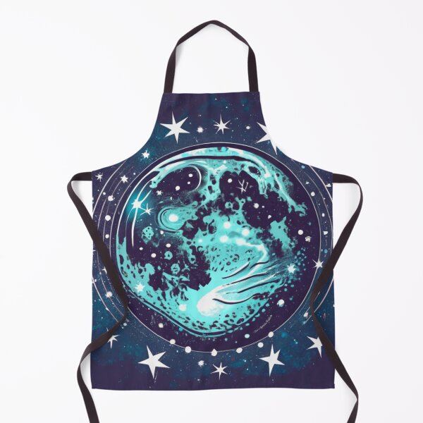 Item preview, moonchild Cancer zodiac blue moon pattern designed and sold by CosmoShopBG.