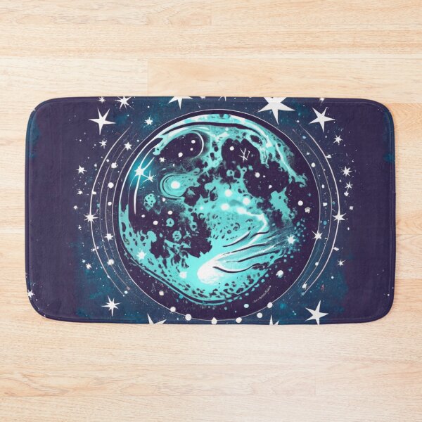 Item preview, moonchild Cancer zodiac blue moon pattern designed and sold by CosmoShopBG.