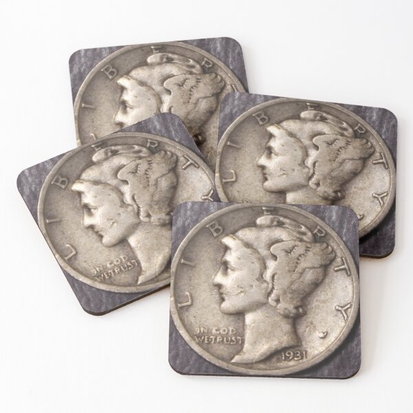Item preview, 1931S Mercury Dime Choice Fine-VF/ Also known as Winged Liberty Head Dime designed and sold by coinsxcrochet.
