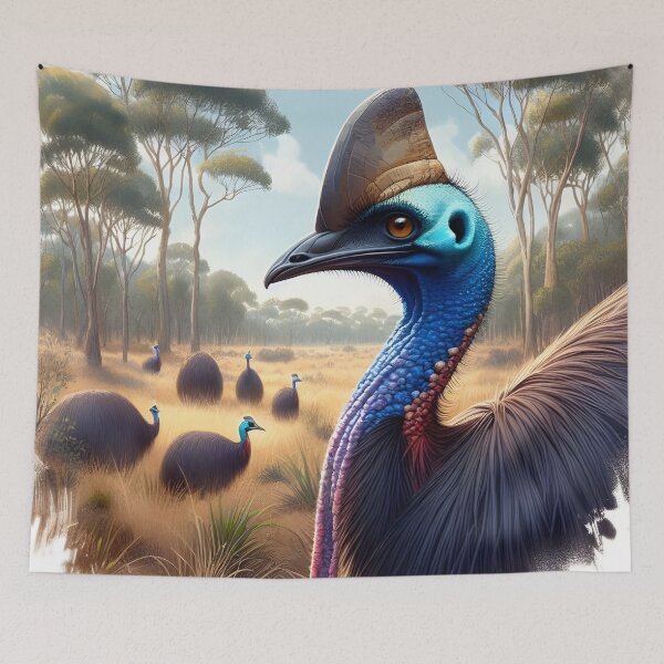 Item preview, Cassowary wildlife Australia designed and sold by RubisLeaf.