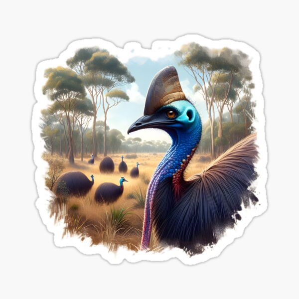 Item preview, Cassowary wildlife Australia designed and sold by RubisLeaf.
