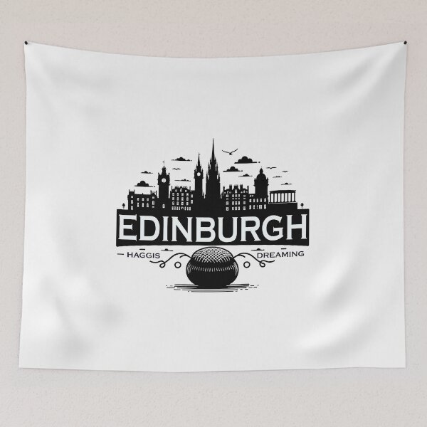 Item preview, Edinburgh Haggis Dreaming Skyline - Scottish Foodie Design Scottish Haggis Fun Gift designed and sold by MAPDDesigns.