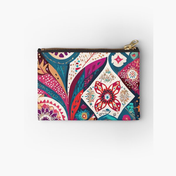 Item preview, boho style traditional colorful fabric pattern design designed and sold by ironpalette.
