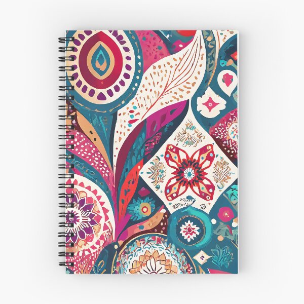 Item preview, boho style traditional colorful fabric pattern design designed and sold by ironpalette.