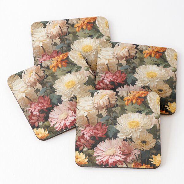 Item preview, Gerbera Tile 07: Radiating Sunshine Smiles in Green-Cladded Sunbeam Fields of Joy designed and sold by TheBrainArt.