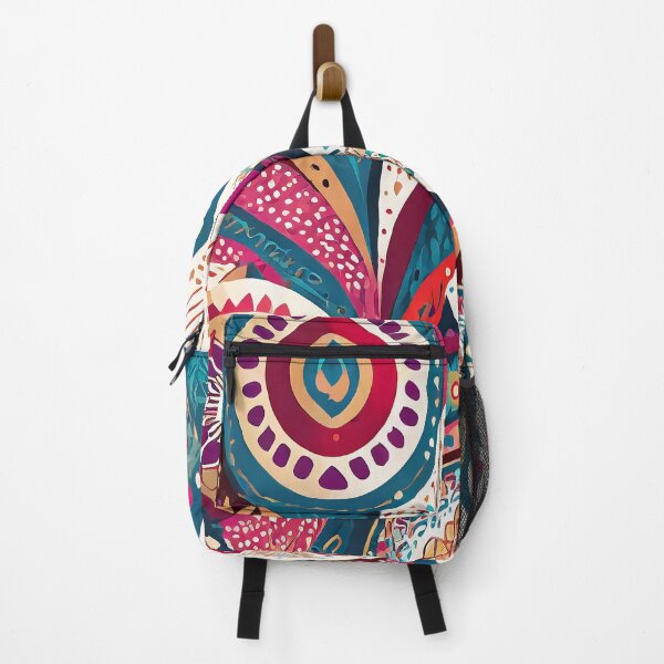 Item preview, boho style traditional colorful fabric pattern design designed and sold by ironpalette.