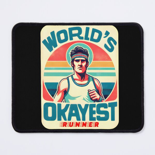 Item preview, Worlds Okayest Runner Vintage Style Funny Gifts designed and sold by BadhbhLoot.