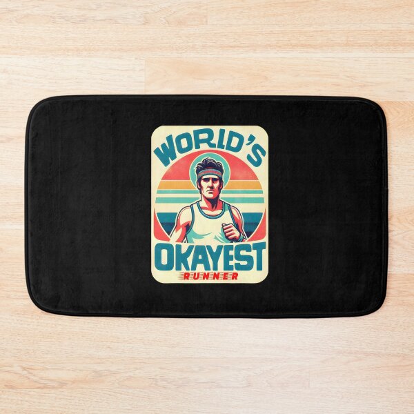 Item preview, Worlds Okayest Runner Vintage Style Funny Gifts designed and sold by BadhbhArt.