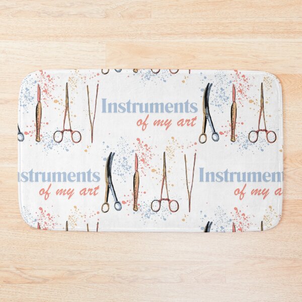 Item preview, Surgical instruments, medical symbols for surgeons, students of Medicine and healthcare workers, vibrant watercolor designed and sold by Drawmecute.
