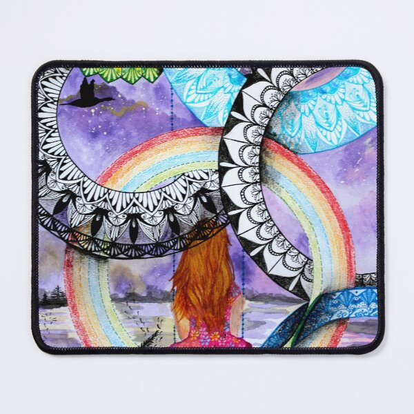 Item preview, Girl Amidst Cosmic Spheres designed and sold by Maria Hajj.