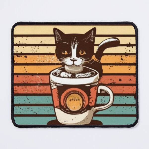 Item preview, vintage coffee and cats v24 designed and sold by FenwickDesign99.