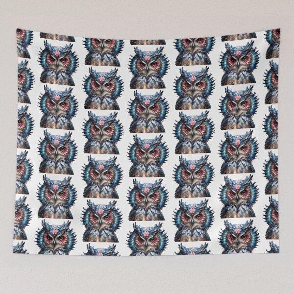 Item preview, Owl in dark night designed and sold by BotunPeony.