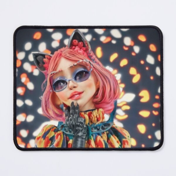 Item preview, Cat, woman with cat ears, with inscription "Kocica, uważaj na pazurki" designed and sold by Ewa Stęplewska.