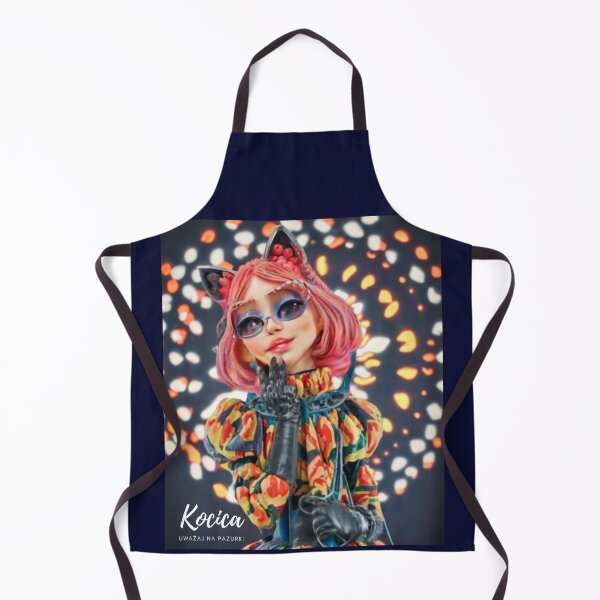 Item preview, Cat, woman with cat ears, with inscription "Kocica, uważaj na pazurki" designed and sold by Ewa Stęplewska.