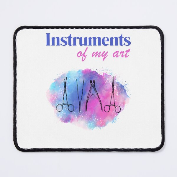 Item preview, Surgical instruments, medical symbols for surgeons, students of medicine and healthcare workers, vibrant watercolor designed and sold by Drawmecute.