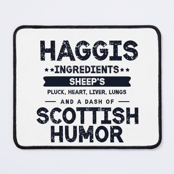 Item preview, Scottish Humor: Haggis Ingredients Slogan Design - Scottish Foodie Design Scottish Haggis Fun Gift designed and sold by MAPDDesigns.