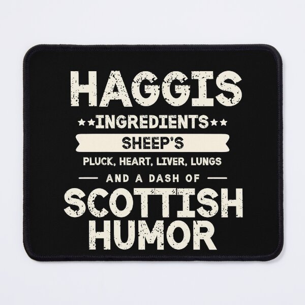 Item preview, Scottish Humor: Haggis Ingredients Slogan Design - Scottish Foodie Design Scottish Haggis Fun Gift designed and sold by MAPDDesigns.