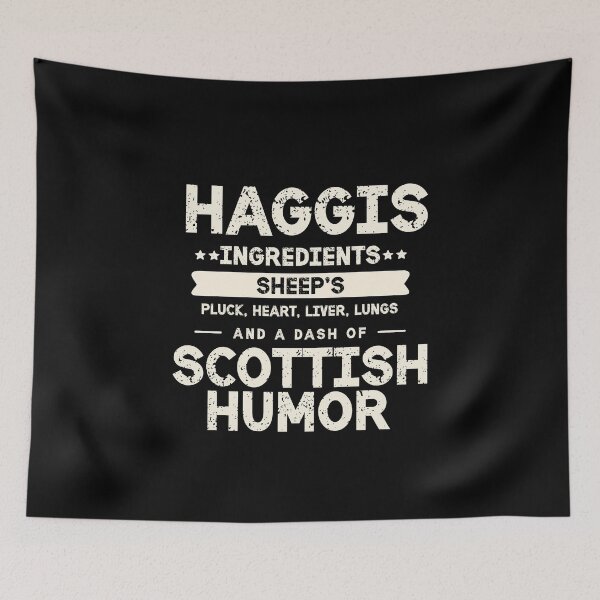 Item preview, Scottish Humor: Haggis Ingredients Slogan Design - Scottish Foodie Design Scottish Haggis Fun Gift designed and sold by MAPDDesigns.