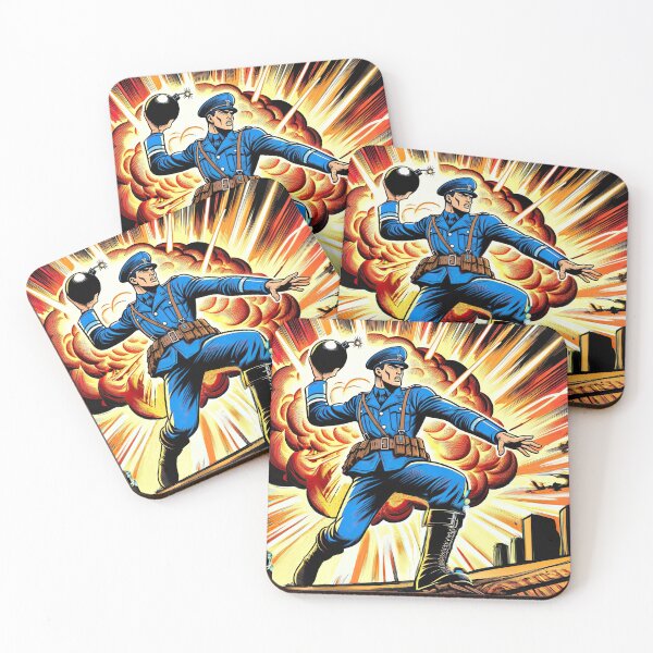 Item preview, Hero in Blue: The Explosive Action of a Vintage Comic Cop designed and sold by artwaves.
