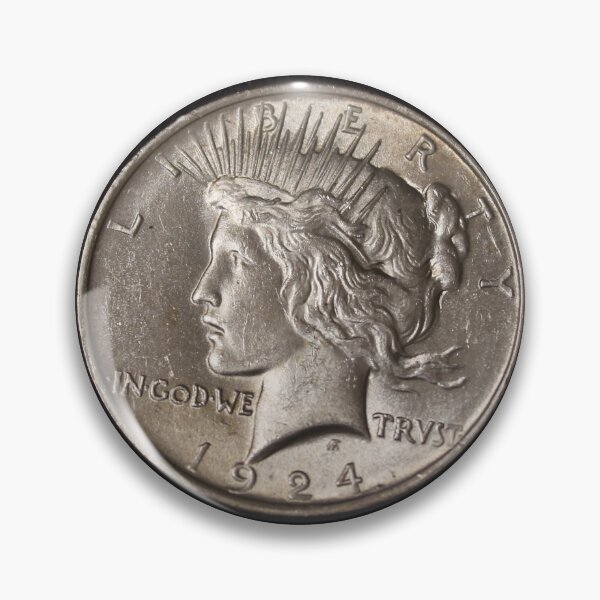 Item preview, 1924 Silver Peace Dollar BU designed and sold by coinsxcrochet.