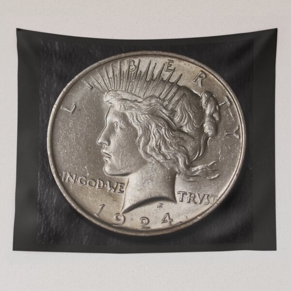 Item preview, 1924 Silver Peace Dollar BU designed and sold by coinsxcrochet.