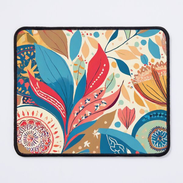 Item preview, boho style traditional colorful fabric pattern design designed and sold by ironpalette.