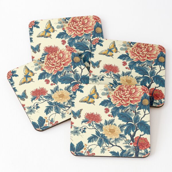 Item preview, Butterflies and flowers fabric seamless pattern  designed and sold by Sunakokookkook.