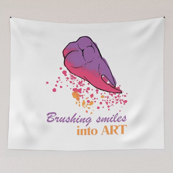 Item preview, Tooth, medical symbols for dentists, students of medicine and healthcare workers, vibrant watercolor designed and sold by Drawmecute.