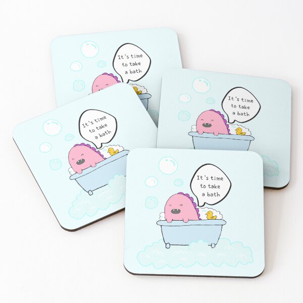 Item preview, It's time to take a bath, dinosaur designed and sold by zzzozzo.