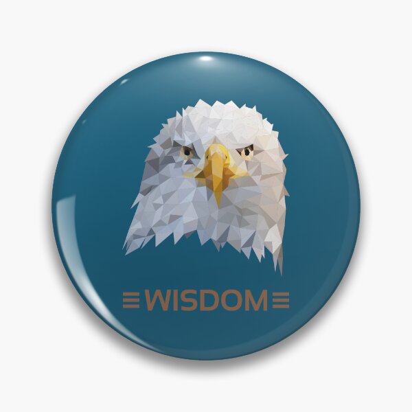 Item preview, Poly art of a wisdom eagle designed and sold by RiddikulusGraph.
