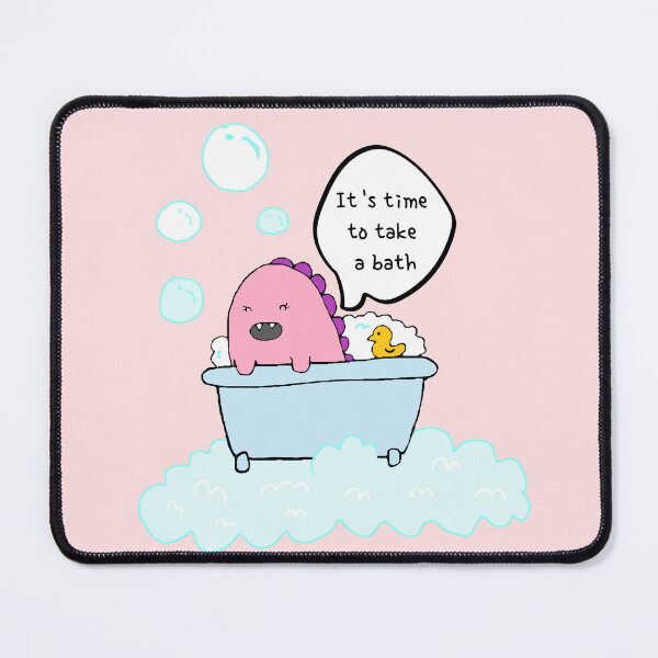 Item preview, It's time to take a bath, dinosaur designed and sold by zzzozzo.