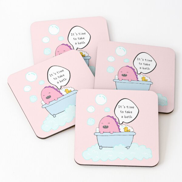 Item preview, It's time to take a bath, dinosaur designed and sold by zzzozzo.