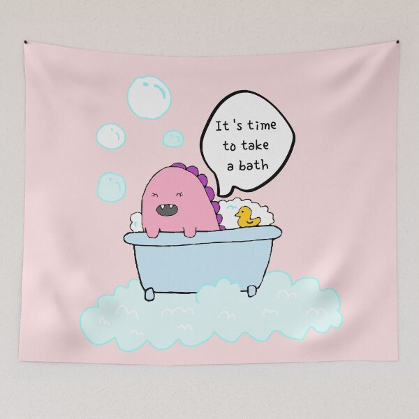 Item preview, It's time to take a bath, dinosaur designed and sold by zzzozzo.