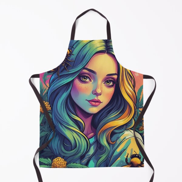 Item preview, Bee Woman Neon Colorway And My Fav Plant designed and sold by wojysmokes.
