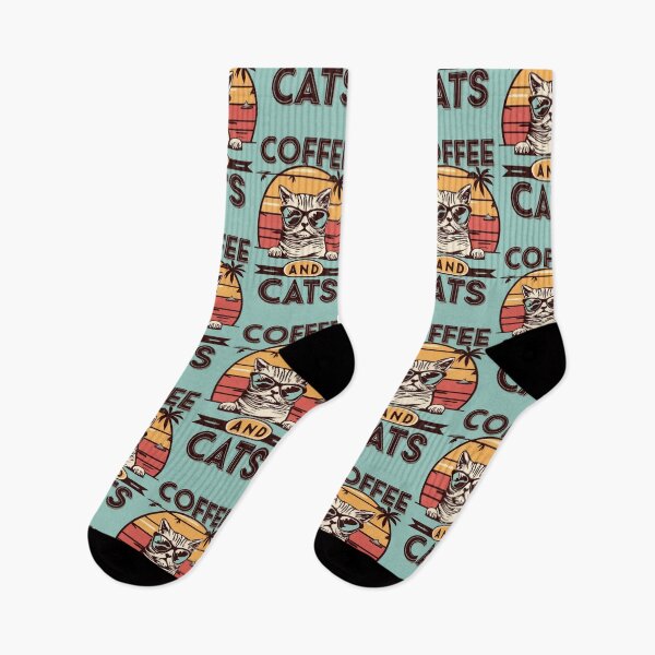 Item preview, vintage sun coffee and cats v26 designed and sold by FenwickDesign99.